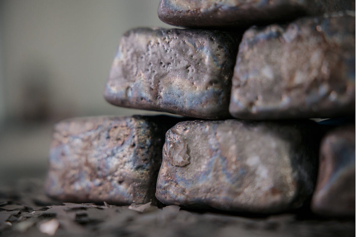 A close-up of rare earth metal produced at a facility in Fort Worth, Texas. Critiical minerals are seen as essential for a 21st century economy, and as the U.S. seeks more of them, research is showing there is more to be gained from materials that have already been mined. 